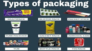 Types of packaging | vocabulary | English vocabulary