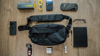 My EDC Essentials Using Tomtoc X-Pac Sling Bag.