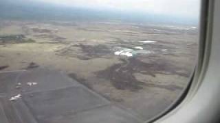 United take off from Big Island Hawaii to San Fran.