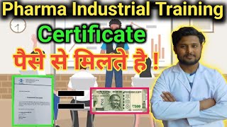 How to Buy Industrial training certificate in pharmacy | Buy Pharma Industrial training Certificate!