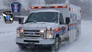 Côte Saint-Luc | *SNOW DRIFT+"HI RIAN!"* 3x CSL EMS & Urgences-Santé Ambulance Respond Urgently