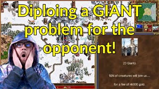 Diploing a GIANT problem for the Opp! || Heroes 3 Tower Gameplay || Jebus Cross || Alex_The_Magician