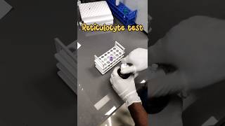 Reticulocyte count 🧑‍🔬🔬 #medical #lab #Reticulocytecount #youtubeshorts #mbbs #shorts#medicallabtech