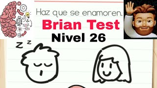 Brian Test haz que se enamoren nivel 26 fácil y rápido en español Gameplay Walkthrough