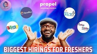 Zoho, Quadbox, Propel, Reliance, Zydus Cadila Hiring for Freshers & 2025 Batch | Apply in Deadline