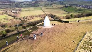 WHITE NANCY and Kerridge ridge hike by drone ,SECRET WATERFALL, BEST VIEWS IN CHESHIRE