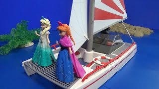 겨울왕국 엘사 공주 보트 타기 장난감 놀이 Frozen Elsa Princess boat ride toys play