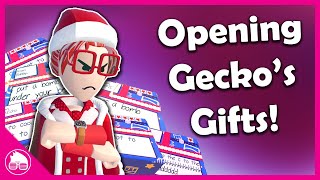 I Open Gecko's Gifts Because He Won't Open Them!