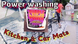 Power washing mats | Car mats | Kitchen Mats | alishba Vlogs Usa | dirty carpet cleaned.