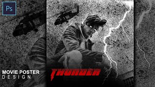 Thunder | Movie Poster Design | Photoshop Tutorial | ARStudio | 2021