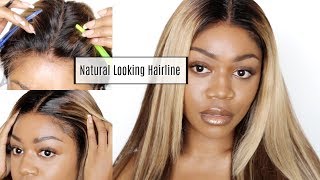 How to Apply Wig Slightly Behind Natural Hairline | ft. RPGshow tinted transparent Swiss lace