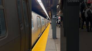 New York City Subway F Train Leaving 57 St #shorts #newyork #newyorkcity