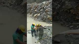 drilling for blast 😲 #shorts #drill #drilling #blast #tiktok #reels #hydro #power