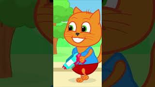 Magia Asombrosa 🪄🪄🪄 Familia de Gatos Dibujos Animados Para Niños #animados #shorts