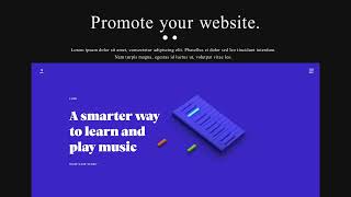 Dynamic website promo | After effects template