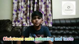 9115 M. GURUPRASATH CHANNEL 🎄🎅 Christmas🎅🎄  cake 🎂 unboxing and taste