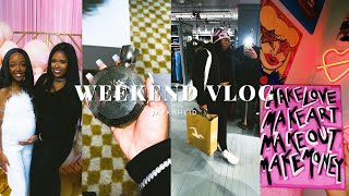 WEEKEND VLOG : Baby shower, Shopping at Hollister, Paint and Sip