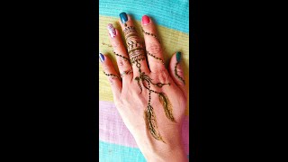 Back Hand Mehndi Design 😍|Stylish And Beautiful👌Mehndi Design for beginners❤ मेहंदी डिजाइन #Shorts