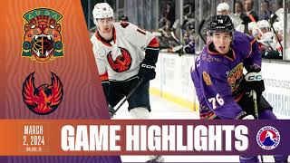 AHL HIGHLIGHTS | San Jose Barracuda vs Coachella Valley Firebirds | Mar 02, 2024