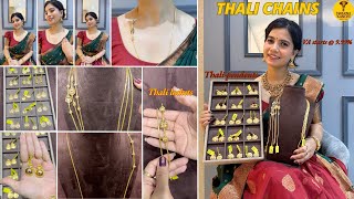 Thali chains collection |Thali chains with locket starts @ just 9.99%|mugappu thali chains