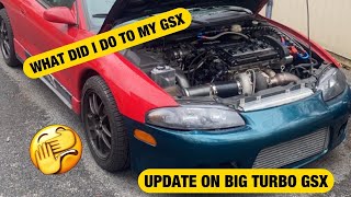 WHAT DID I DO TO MY 2G DSM... FIXED OR RUINED?!?....UPDATE ON BIG TURBO PTE 6870 GSX...