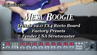 Mesa Boogie TriAxis V2 TX4 Review & Sound Demo - Fender Stratocaster