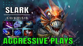 Slark Aggressive Plays all invisible with 27 kill and best item | #dota2 #dota2gameplay