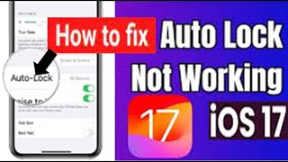 How to Fix Auto Lock Not Working on iPhone or iPad   SOLVED