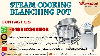 Steam Cooking Blanching Pot, Cooking Mixer Kettle, Steam Cooking Kettle, Cooking Boiler Rice