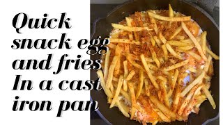 Quick and easy snack egg and chips