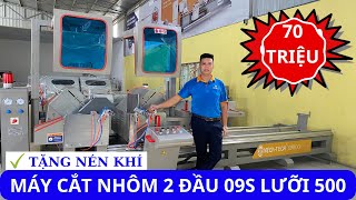 HƠN 70 TRIỆU máy cắt nhôm 2 đầu 09s lưỡi 500 || máy cắt nhôm xingfa có gì