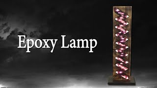 كيف تصنع أباجورة تحفه من بواقي الخشب والريزين - فكرة مشروع مربح - DIY Epoxy Lamp