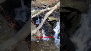 Small waterfalls at Hemlock Gorge in Baltimore County @dayhikingandherpingdudes