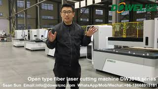 Open type 3000*1500mm fiber laser cutting machine DW3015 series on sale