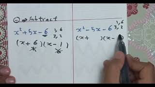 Factorization 2- trinomial