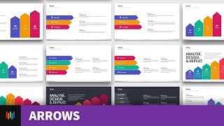 Arrow Shapes (Growth) - PowerPoint Templates