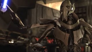 Obi wan vs grievous no music (with coughs, autistic noises e.t.c)