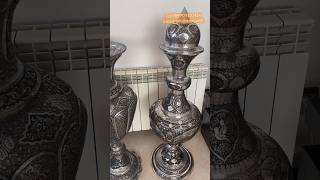 Iran handicrafts ghalamzani copper vase گلدان سنبلدان قلمزنی جنس مسی صنایع دستی ایران