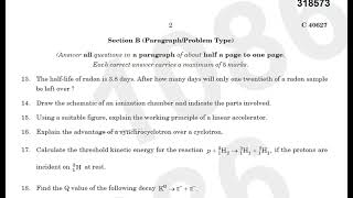 Sixth Semester B Sc Physics | Nuclear Physics and Particle Physics 2023