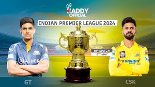 GT vs CSK T20 Match, Friday, 10 May, 2024, 7:30 PM Match Preview