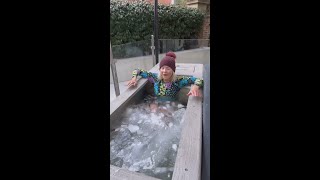 Holly Willoughby's ice bath experience