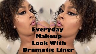 Simple Quick Everyday Makeup Look With A Dramatic Liner | Wet N Wild Photo Focus Foundation