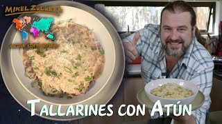 TALLARINES CON SALSA DE ATUN! Estan para lucirse, se van a acordar de mi.