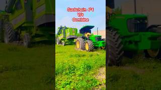 Nishu deshwal or suckchain 4*4 Johndeer vs combine #tranding #reels #shorts