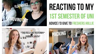 Reacting to My 1st Semester of Uni / the advice I'd give to freshers Hollie AD