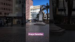 pequena praça no centro de Curitiba! 🇧🇷🤗