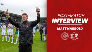 Matt Harrold on final day victory over Shrewsbury Town