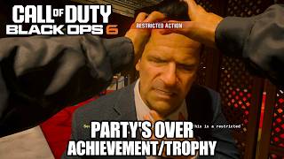 COD Black Ops 6 - Party's Over Achievement/Trophy Guide - Most Wanted Gala Takedowns