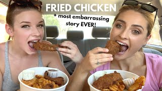 FRIED CHICKEN MUKBANG! Most Embarrassing Story Ever!!