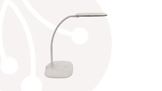 LAMPARA ESCRITORIO FLEXIBLE BLANCO 5w Táctil CON 3 INTENSIDADES